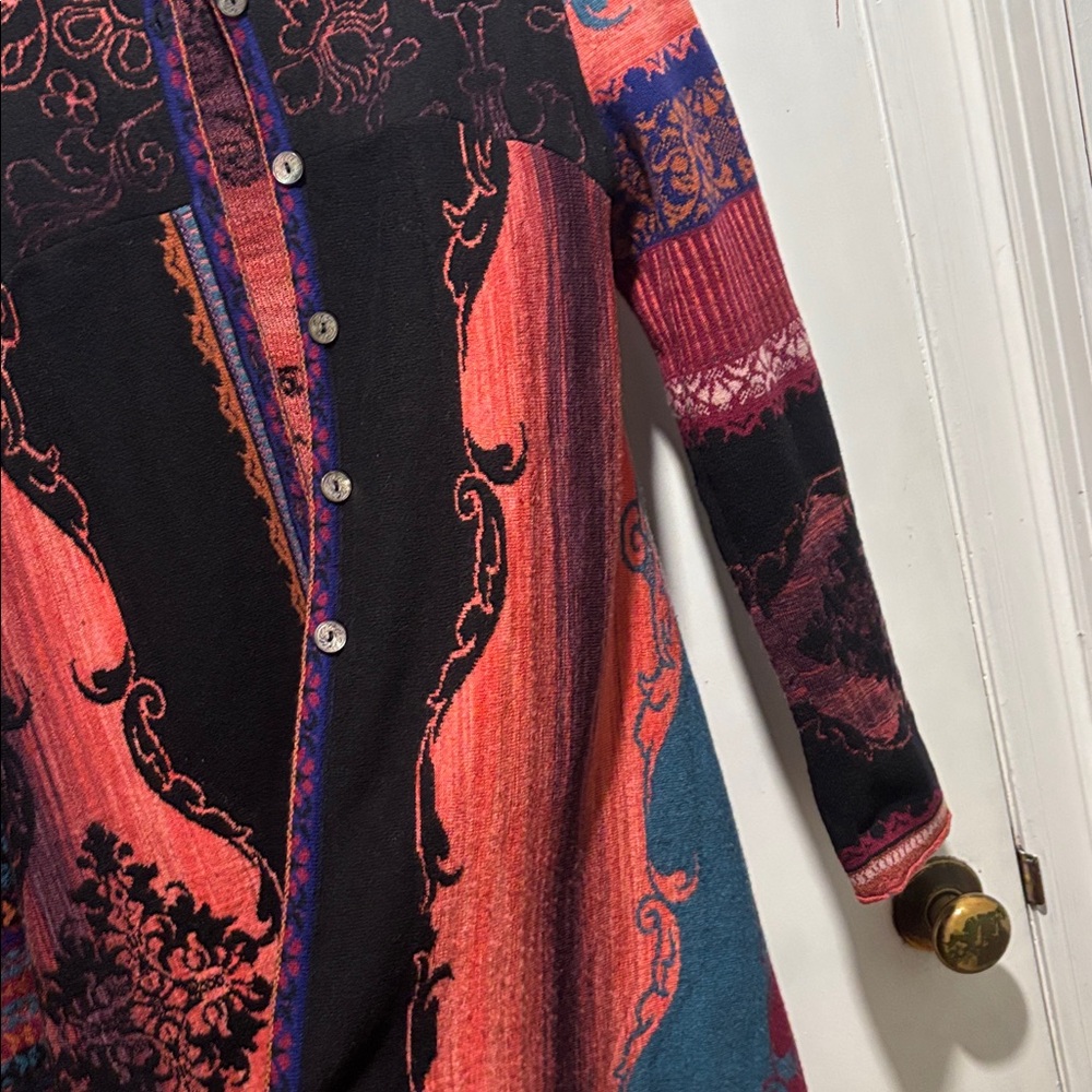 IVKO wool multicolor long button down cardigan sw… - image 6